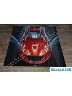 Килим Super Elmas 7935A black-red